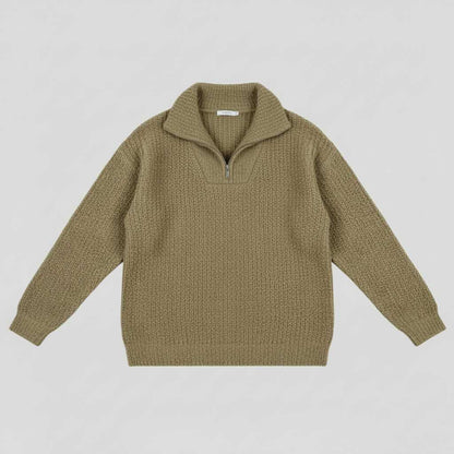 Dafina V-Neck Sweater with Zipper | Women's Sweater