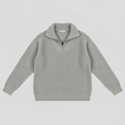 Dafina V-Neck Sweater with Zipper | Women's Sweater