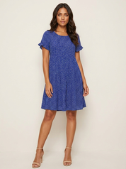 Ditsy Print Swing Dress - Lily