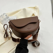 Elegant Half-Moon Crossbody Bag - Sofia