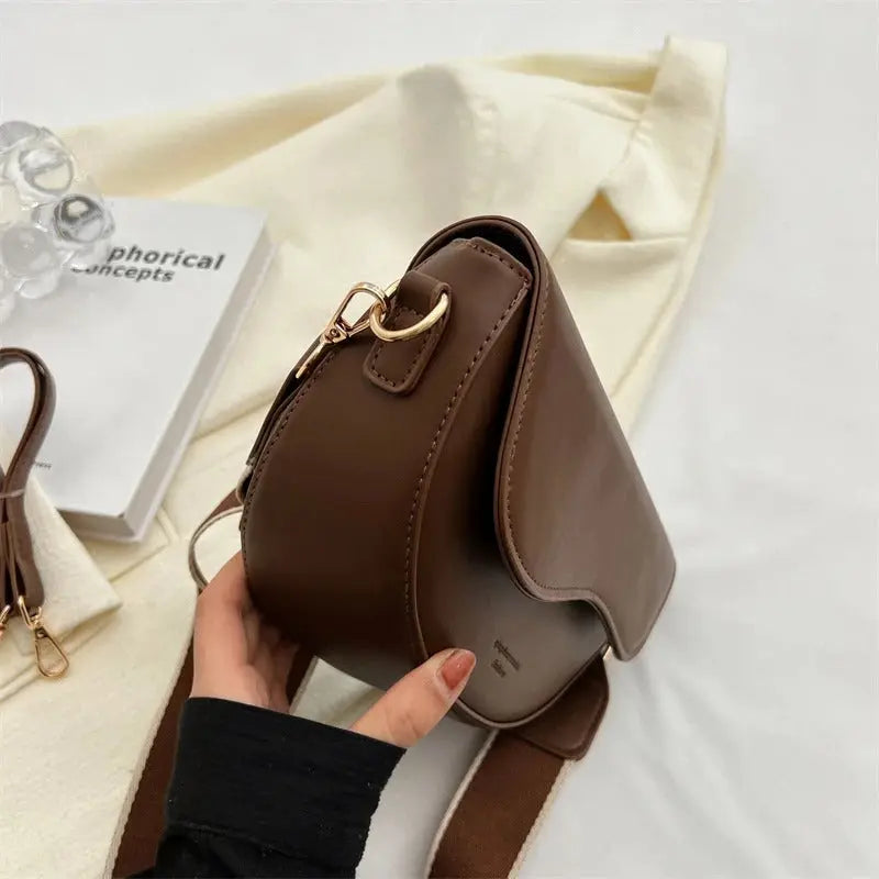 Elegant Half-Moon Crossbody Bag - Sofia
