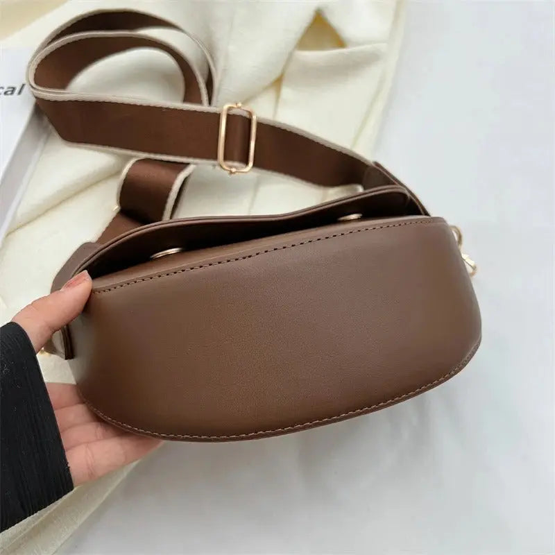 Elegant Half-Moon Crossbody Bag - Sofia