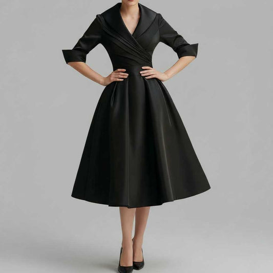 Elegant Midi Dress | Women's Formal Dress