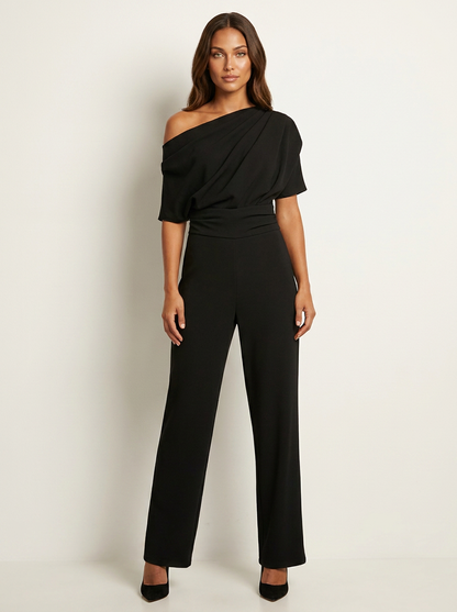 Elegant One-Shoulder Jumpsuit - Vivienne