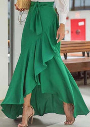 Elegant Ruffle Wrap Skirt - Luna