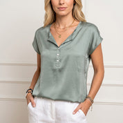 Elegant Satin Blouse - Claire