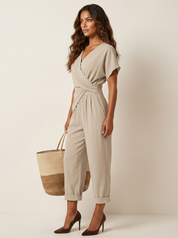 Elegant Twist Waist Jumpsuit - Sofia