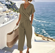 Elegant Twist Waist Jumpsuit - Sofia