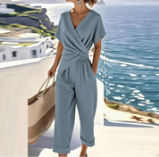 Elegant Twist Waist Jumpsuit - Sofia