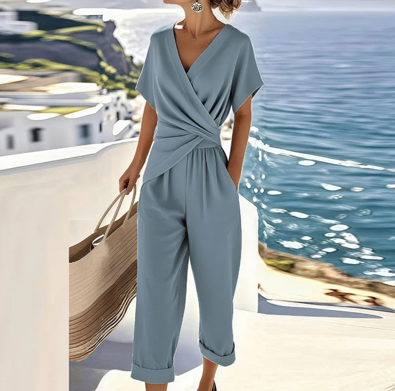 Elegant Twist Waist Jumpsuit - Sofia