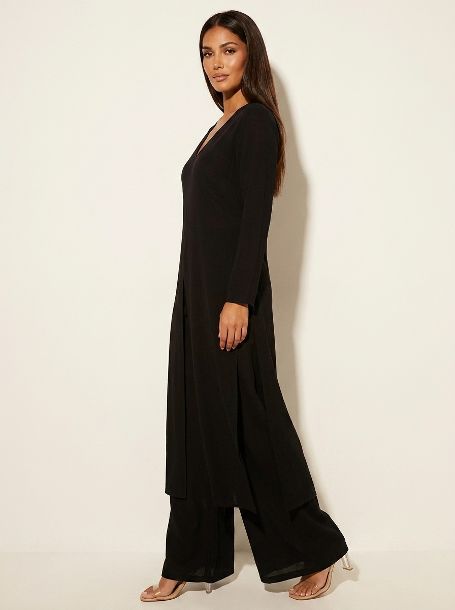 Elegant Two-Piece Set with Long Tunic - Amara