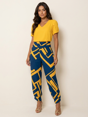 Elegant V-Neck Jumpsuit - Olivia
