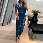 Elegant V-Neck Jumpsuit - Olivia
