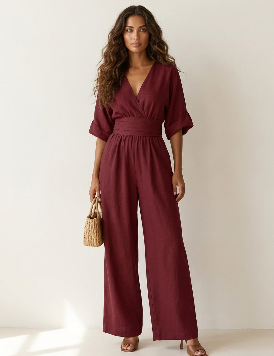 Elegant Wide-Leg Jumpsuit - Amara