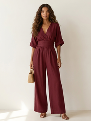 Elegant Wide-Leg Jumpsuit - Amara