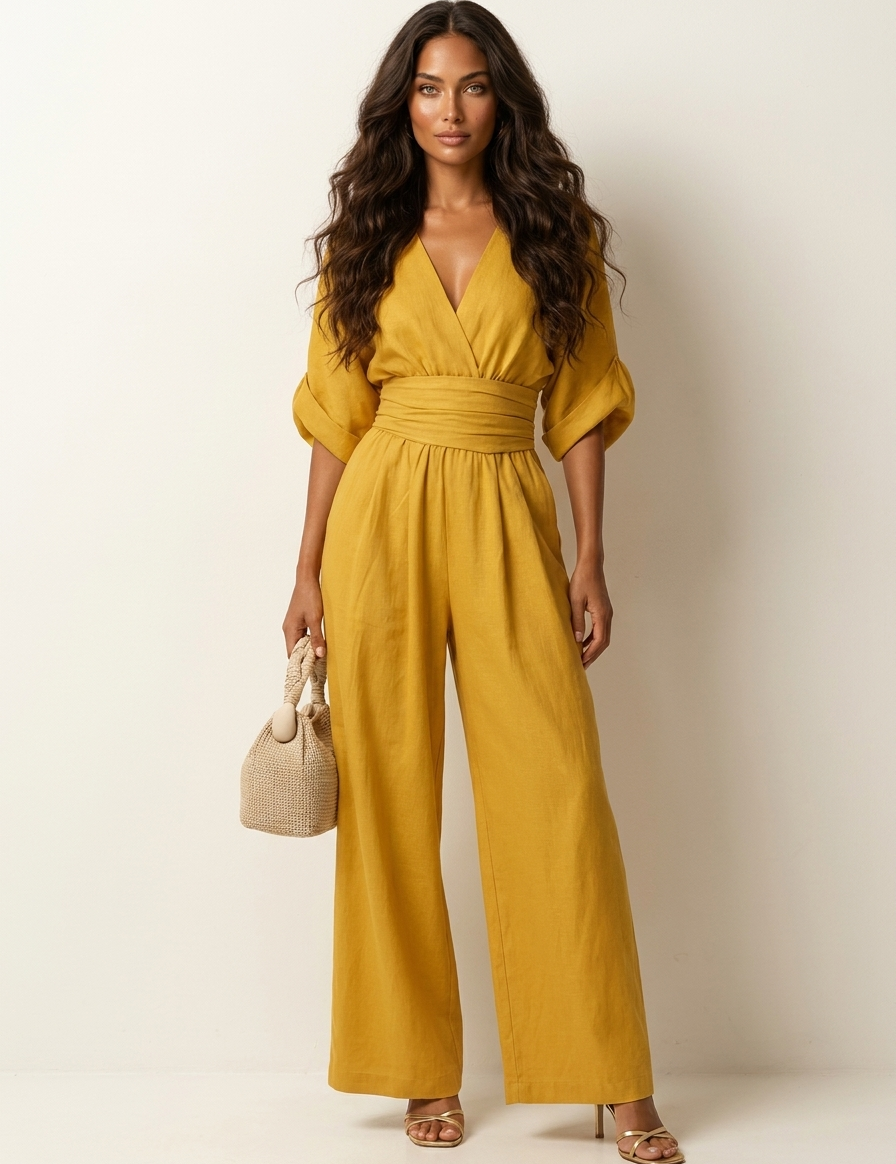 Elegant Wide-Leg Jumpsuit - Amara
