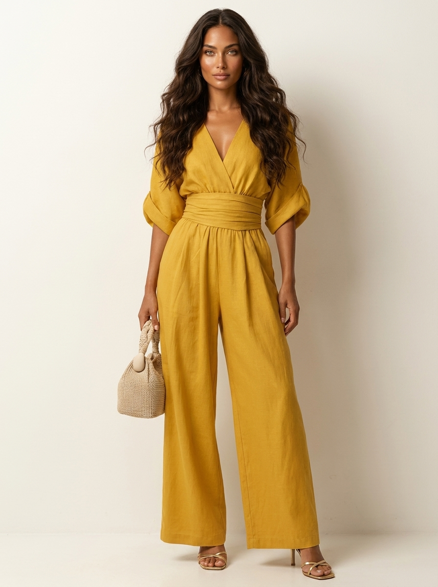 Elegant Wide-Leg Jumpsuit - Amara