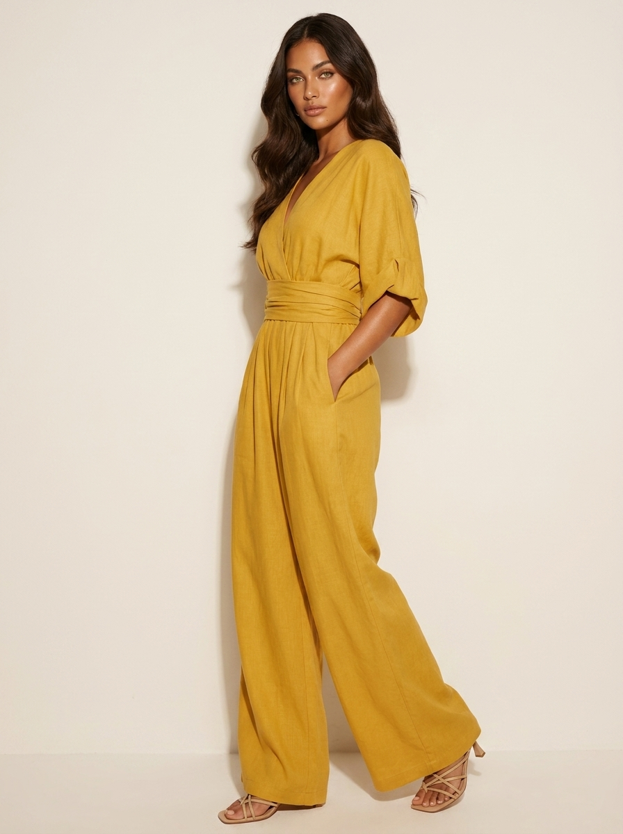 Elegant Wide-Leg Jumpsuit - Amara