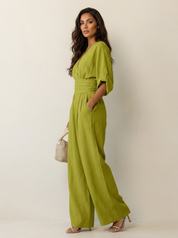 Elegant Wide-Leg Jumpsuit - Amara