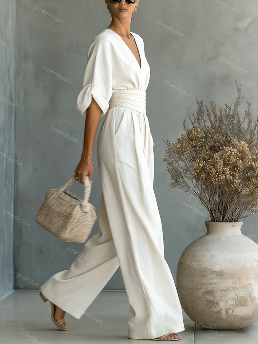 Elegant Wide-Leg Jumpsuit - Amara