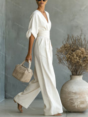 Elegant Wide-Leg Jumpsuit - Amara