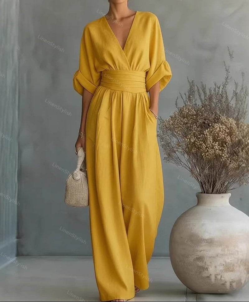Elegant Wide-Leg Jumpsuit - Amara