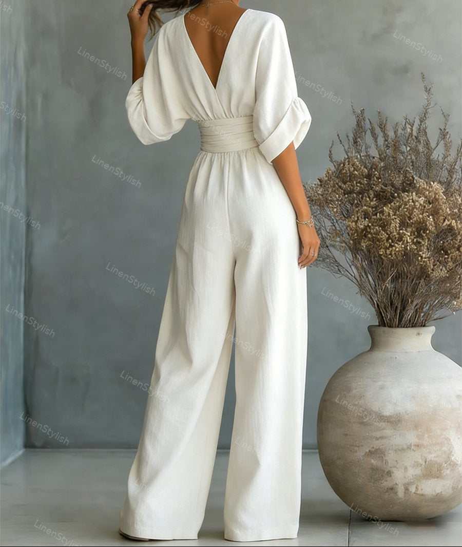 Elegant Wide-Leg Jumpsuit - Amara