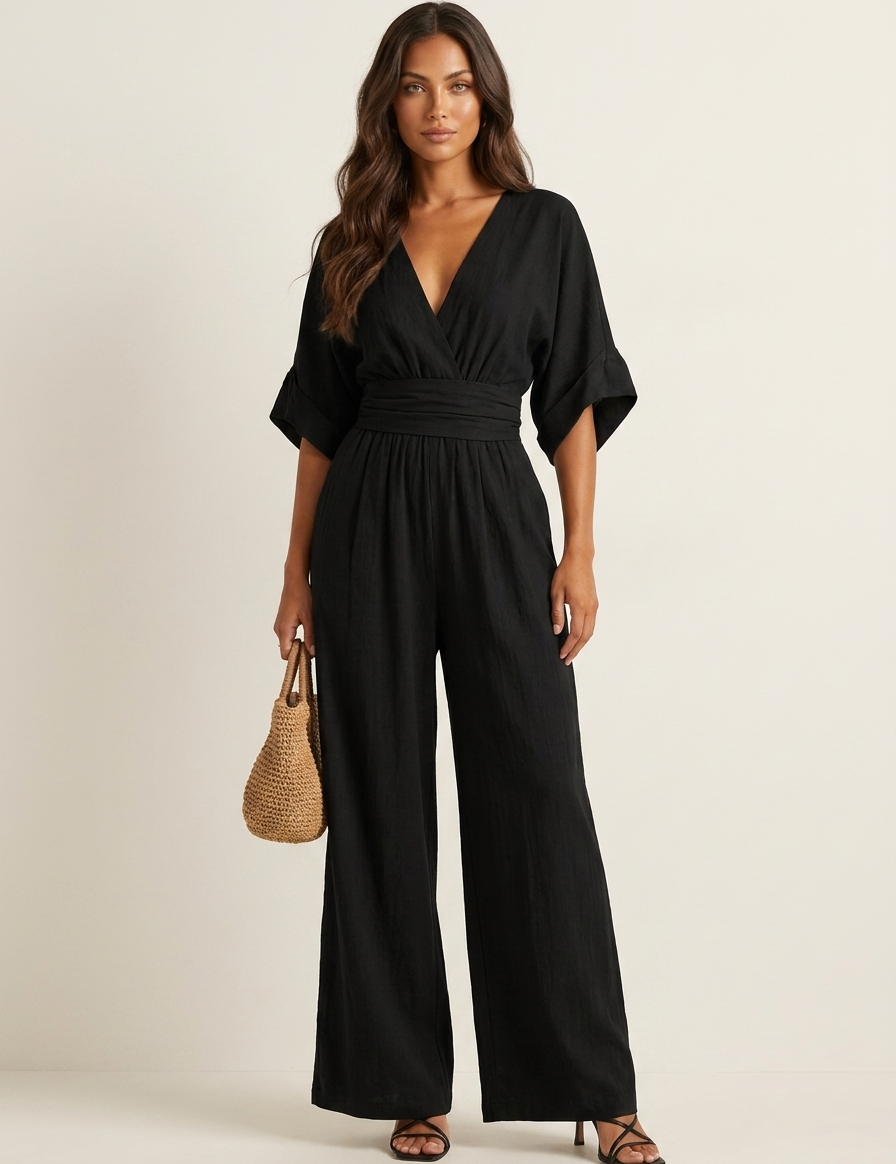 Elegant Wide-Leg Jumpsuit - Amara