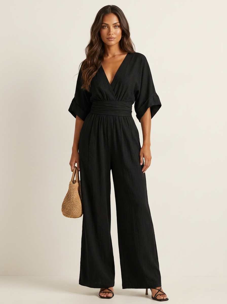 Elegant Wide-Leg Jumpsuit - Amara