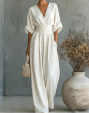 Elegant Wide-Leg Jumpsuit - Isabella