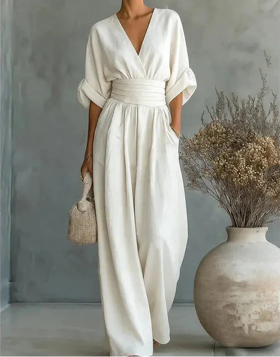 Elegant Wide-Leg Jumpsuit - Isabella