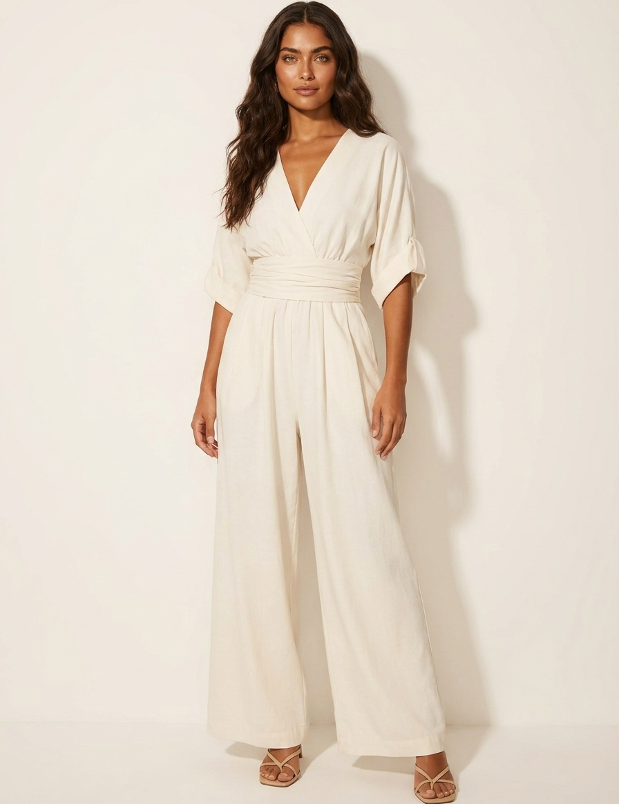 Elegant Wide-Leg Jumpsuit - Isabella
