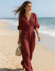 Elegant Wide-Leg Jumpsuit - Isabella