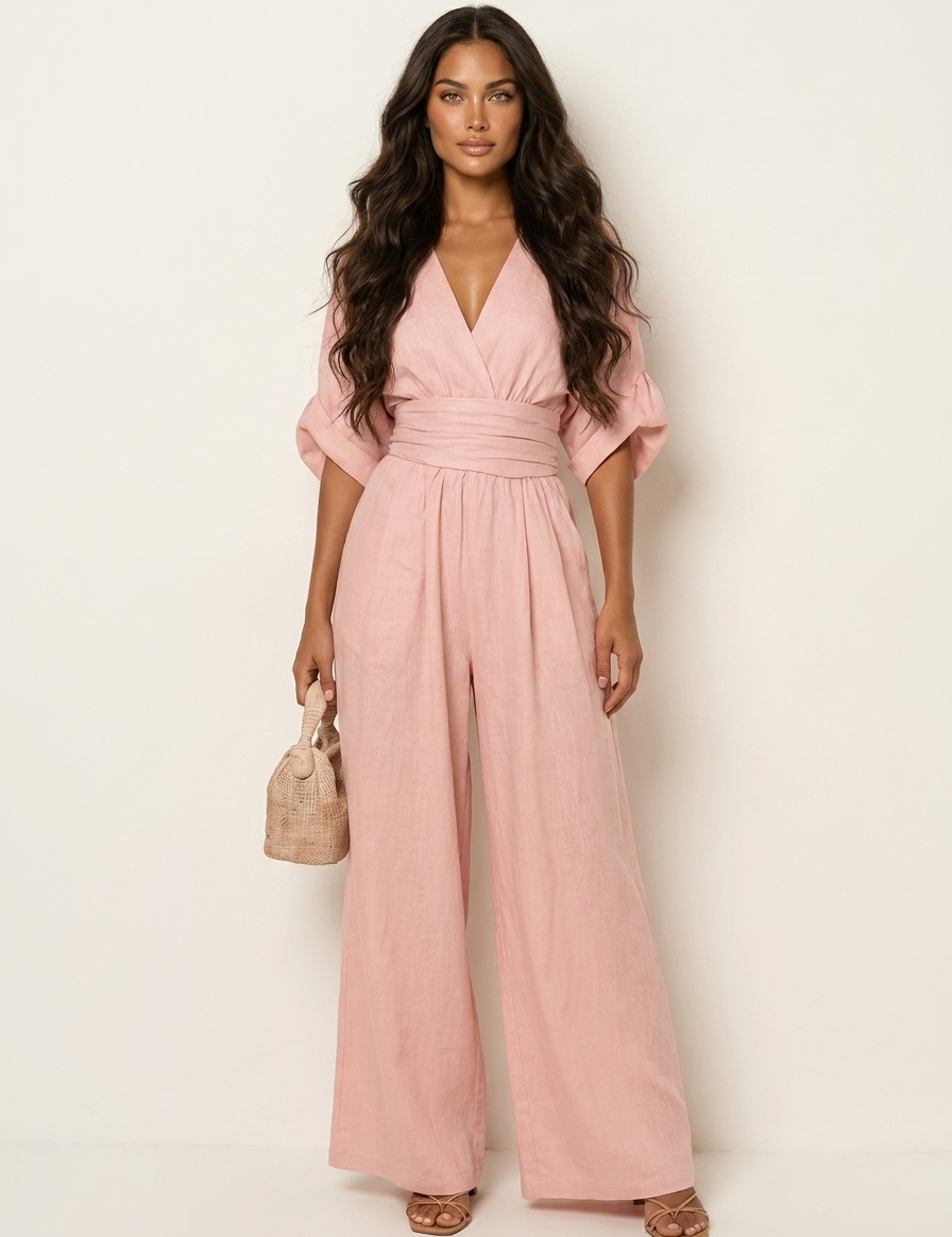 Elegant Wide-Leg Jumpsuit - Isabella