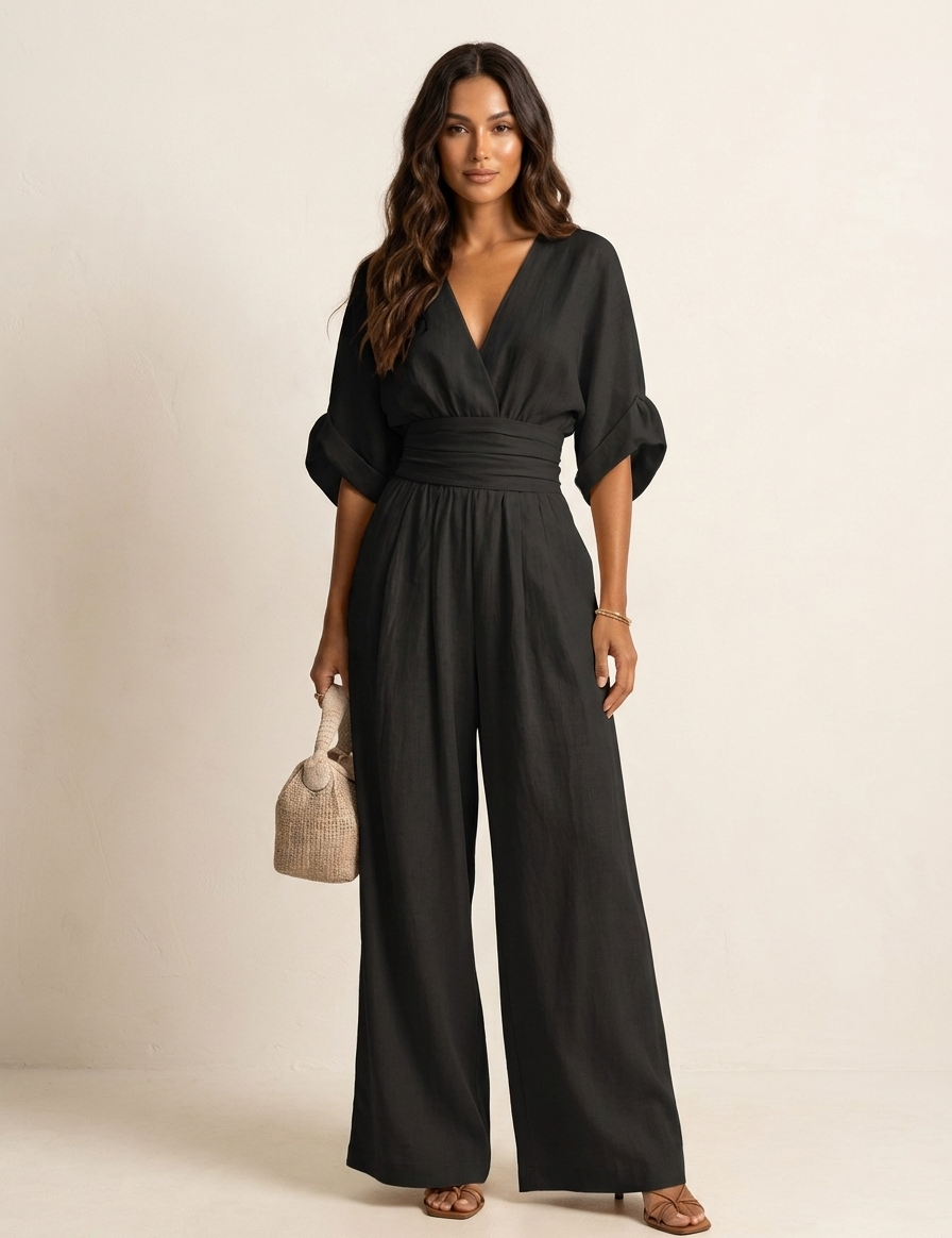 Elegant Wide-Leg Jumpsuit - Isabella