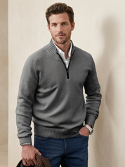 Elegant Zip-Up Sweater - Matteo