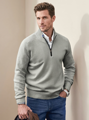 Elegant Zip-Up Sweater - Matteo