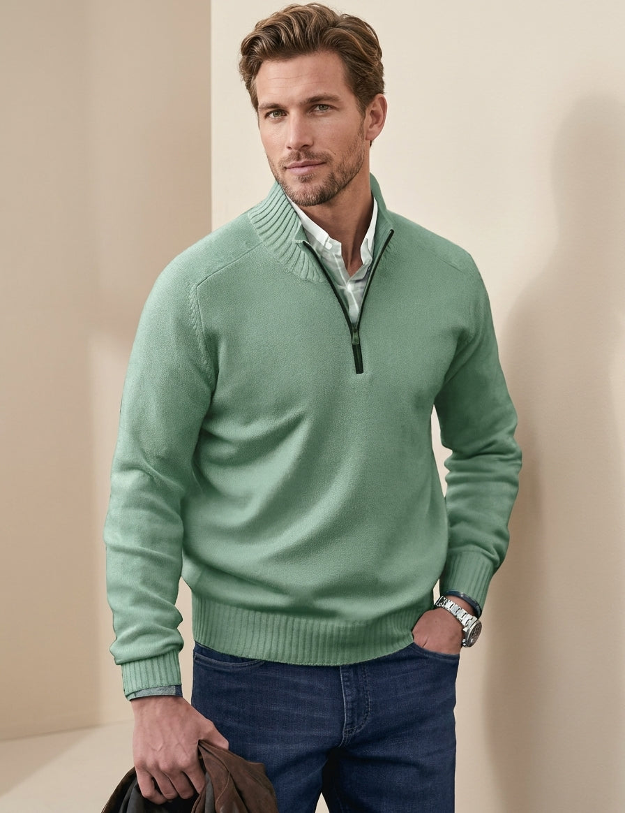 Elegant Zip-Up Sweater - Matteo