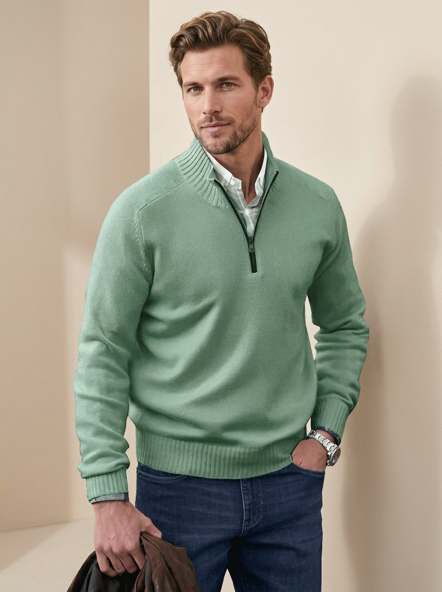 Elegant Zip-Up Sweater - Matteo