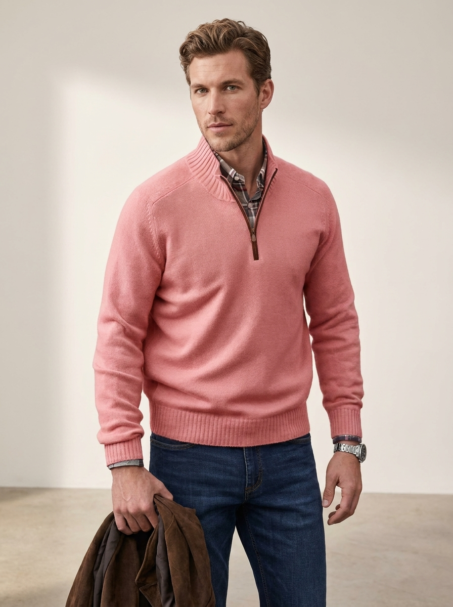 Elegant Zip-Up Sweater - Matteo