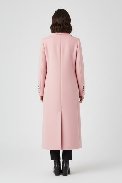 Elegant longline wool coat - Camille