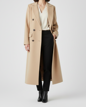 Elegant longline wool coat - Camille