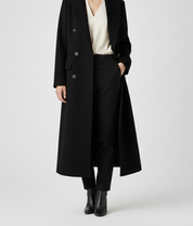 Elegant longline wool coat - Camille