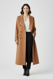 Elegant longline wool coat - Camille