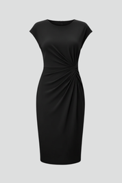 Elegant ruched midi dress - Viviana
