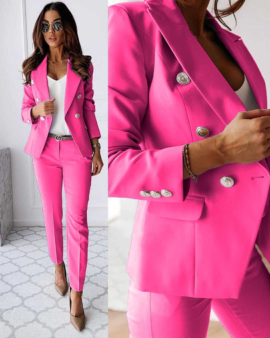 Elegant tailored pantsuit set - Alessia