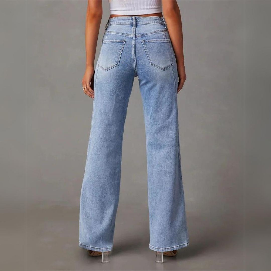 Fayline | Women's Flared Jeans in Premium Denim 3