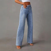Fayline | Women's Flared Jeans in Premium Denim 4