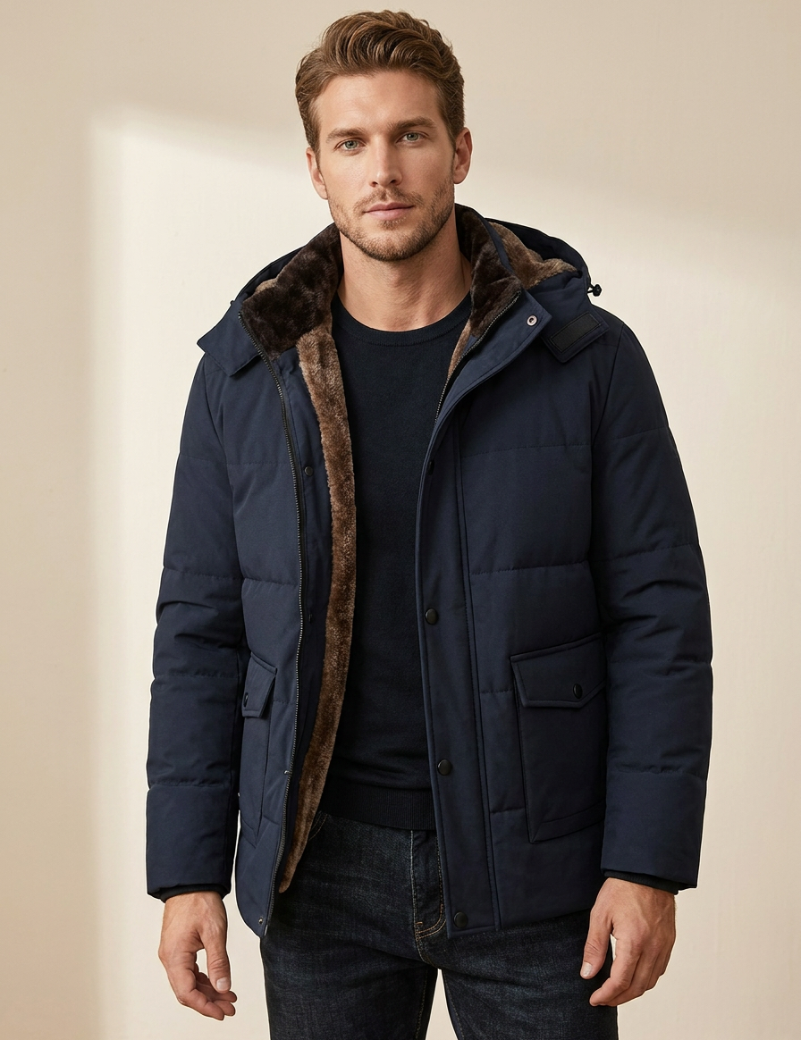 Fleece-Lined Winter Parka - Victor