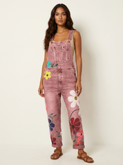 Floral Dungaree Jumpsuit - Rosie